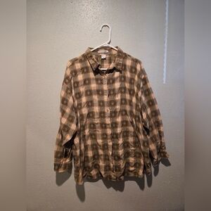 Womens Button Down Shirt Vintage